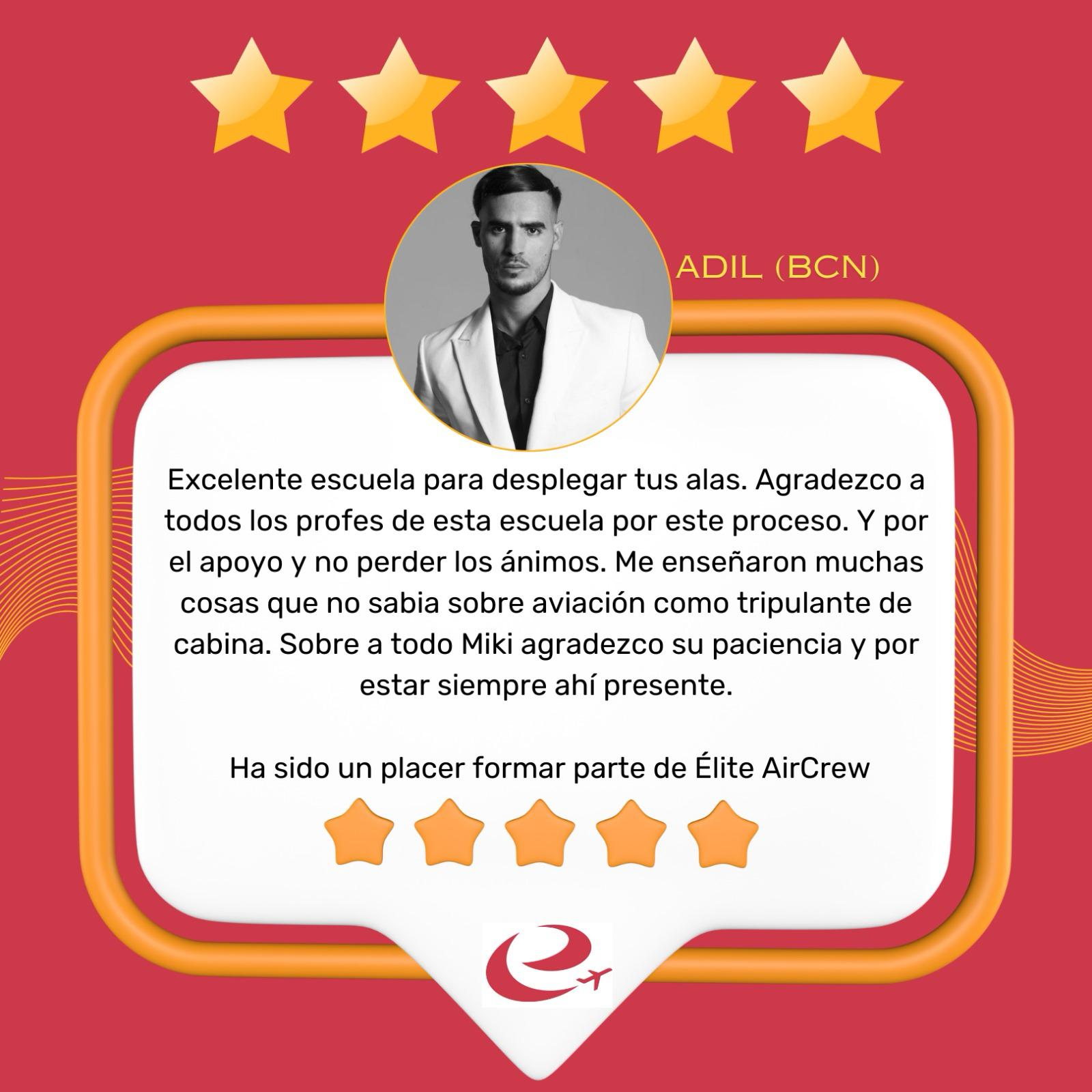 Opinión de Adil, alumno de Barcelona