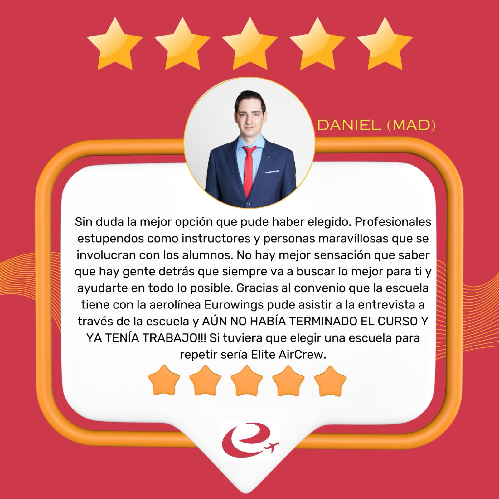 Opinión de Daniel, alumno de Madrid